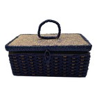 Sewing Box Full Of Notions Crafter Lot Vintage Buttons Embroider Thread Needles