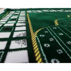 Modefa Islamic Muslim Velvet Janamaz Vined Arch Islamic Prayer Rug - Green