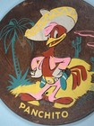 1940s Three Caballeros Wall Plaque Panchito Geo  Borgfeldt Corp Walt Disney Prod