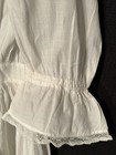 Antique Victorian White Cotton Child s  Unfinished Dress Hand   Machine Sewn