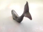 Vintage Signed -hudson Usa -miniature Pewter Whale Figurine-handmade