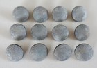 German Army Wwii Repro Tunic Buttons Set 12 Silver Zinc