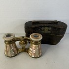 Audemair Paris Antique Binoculars Mother-of-pearl Opera Glasses With Case