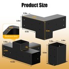 Pergola Bracket Kit For 4  X 4  Lumber With 3-way   4-way Corner Bracket - 12 Pc