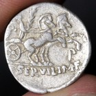 Minerva Denarius Ancient Roman Republic Silver Coin 100bc Servilius Rullus Vf