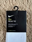 Nike Dri-fit Dry Head Tie Headband Bandana Color White Black