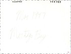 Vintage 1947 Polaroid Photo Montego Bay Jamaica Beach People Umbrellas Snapshot