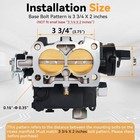 Marine Carburetor Mercruiser 3 0l 2 5l 2 Barrel