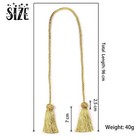 6 Pack Curtain Handmade Tiebacks Decorative Curtain Holdbacks With Tassel Gold