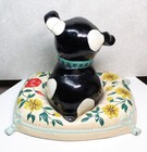 Vintage Fido Puppy Dog Cast Iron Still Bank 