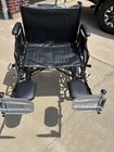 Heavy Duty Bariatric Wheelchair For Adults - Black - Removable Desk Arms And    
