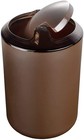 6 Pcs Plastic Bathroom Accessory Set Luxury Bath Accessories Brown