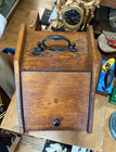 Antique Wood Coal Scuttle Box