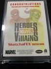 2010 Marvel Heroes And Villains 1 1 Sketch Card    logan hulk    By Rodrigo Martins