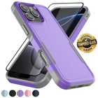 For Iphone 16 Pro Max 14 Plus 13 Case Shockproof Phone Cover   Screen Protector