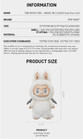 The Monsters Cute Angel In Clouds Vinyl Plush Doll Toy  Collectible Figure Gift