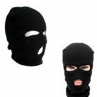 3 Hole Face Mask Winter Black Beanie Balaclava Ski Snowboard Hat Cap Wear