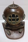 Miniature Copper   Brass Diver s Helmet  7    Nautical Decor
