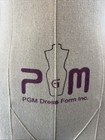 Pgm Professional Dress Form Mannequin Cast Iron Base Adjustable Height Size 4