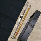 Calligraphy Set Brush 13 X 7 5 Cm Ink Stone Vintage Suzuri Sumi Grinder Shodo