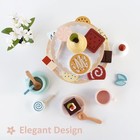 Tea Party Set Dessert Stand Playset -wooden Toys Pretend Play Food Kitchen Ac   