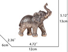 Hebdids Gold Elephant Statue For Home Decor - Gold Elephant Figurine