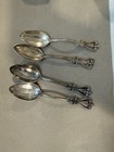 4 Towle Old Colonial Sterling Silver Spoons Damaged For Scraps As Is 103g