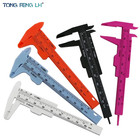 1pc 0-80mm Double Rule Scale Plastic Vernier Caliper Student Dial Gauge Micromet