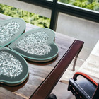 4 Pack Crushed Diamond Crystal And Mirror Coasters Set Of 4 Glittering Silver Co