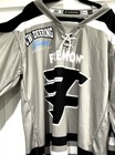 Fremont Flyers Hockey Jersey Youth Size L xl Black Gray  New