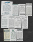 11 Different Vintage Bloodhound Tobacco cigarette tea Dog Cards Lot