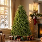 6ft Artificial Christmas Tree Dunhill Fir Full Green Unlit 1430 Tips With Stand