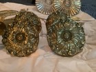 Vintage Jd Beardmore English  16 Pcsbrass Drapery Hardware Tie Backs hold Backs