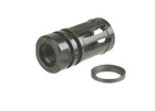 Black Steel Muzzle Brake Compensator 1 2  x28 Tpi Thread For 9mm 350legend ruger