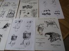 Rubberstamp Catalog Lot Of 22 Pages Scrapbooking Crafts Pets People Funny Words