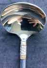 1 Wallace Golden Aegean Weave Sterling Silver Serving Gravy Ladle 6 1 2   