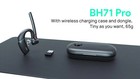 Yealink Bh71 Pro Mono Bluetooth Multi-point  Wireless Headset     New