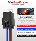 1 Pack 4 Pin 12v Dc Ip65 Waterproof Relay With Harness 40 30 Amp Relay Switch -