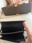 Louis Vuitton Epi Black Folding Wallet Logo Women   s Credit Card Zipper