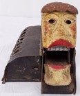 Very Rare Antique 1878 Clown Face Tin Figural Mouse Trap