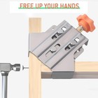 2pcs Quick Right Angle Fixing Clip Multipurpose Stainless Steel 90   Corner Clamp