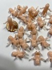 25 Plastic Tiny Miniature Babies - Vintage - Hong Kong