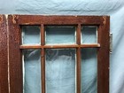 Antique Pair Vtg Mission Cabinet Bookcase 20x41 9 Lite Glass Doors 406-24b