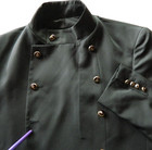Culinary Cuisine Chef Jacket Coat Long Sleeve Professional Restaurant Work Black