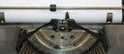 Vtg Black Underwood Universal Manual Typewriter W hard Case Works Perfectly