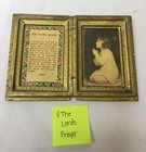 Vintage Italian 4 Florentine Wood Diptych Religious Relics