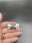 Stunning Mid Century Sterling Silver Cuff Links   D736