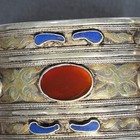 Vintage Tribal Afghan Silver Cuff Bracelet 139g Lapis Carnelian Kuchi Tekke