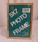 Vintage Gold Metal Photo Frame 5  X 7  Hollywood Regency Mcm Easel 