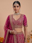 Indian Silk Bridal Lehenga Choli Dori Embroidery Party Wear With Dupatta